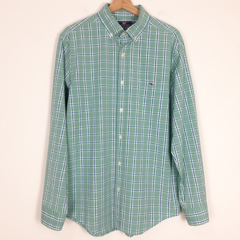 Vineyard Vines Plaid Long Sleeve Classic Fit Tucker Shirt
